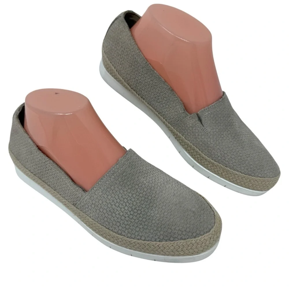 Donald Pliner Women’s Tan Perci Suede Espadrille Flat Slip On Loafers Size 7.5M - Picture 2 of 15